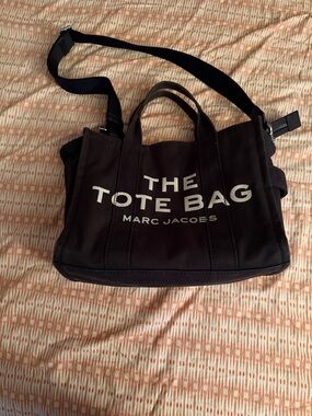Marc Jacobs Black Canvas 'The Tote Bag' Shoulder & Top-Handle